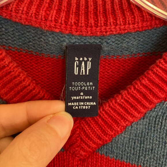 Boy's BabyGap Sweater Size 4 - Picture 4 of 6